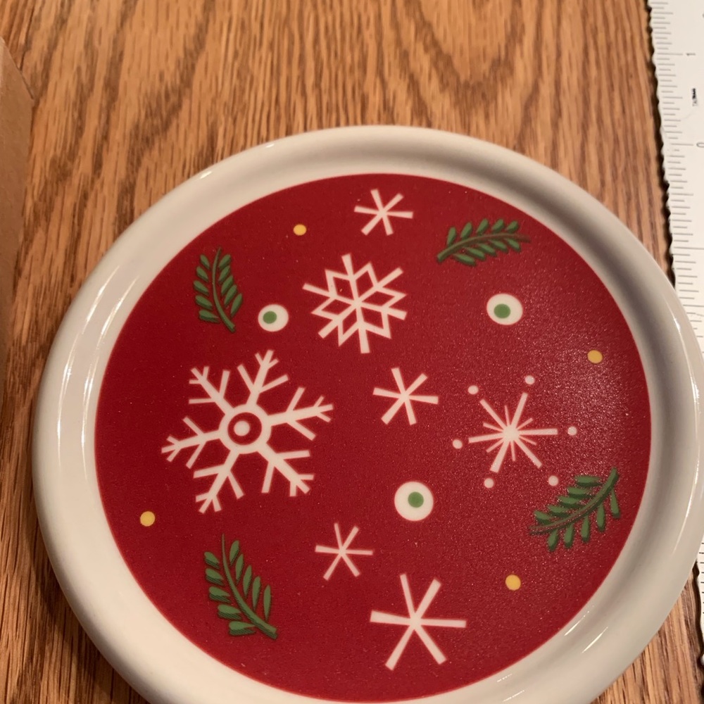 Longaberger holiday coaster mug lid